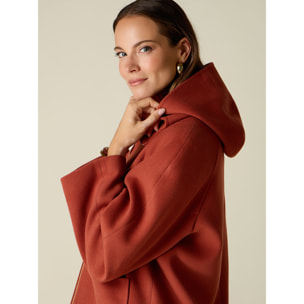 Oltre - Caban con cappuccio e zip - Arancione