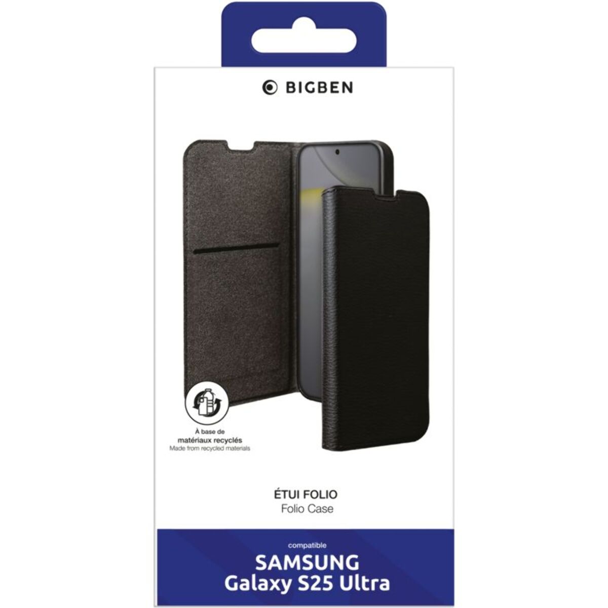 Etui BIGBEN CONNECTED Samsung S25 Ultra folio Noir