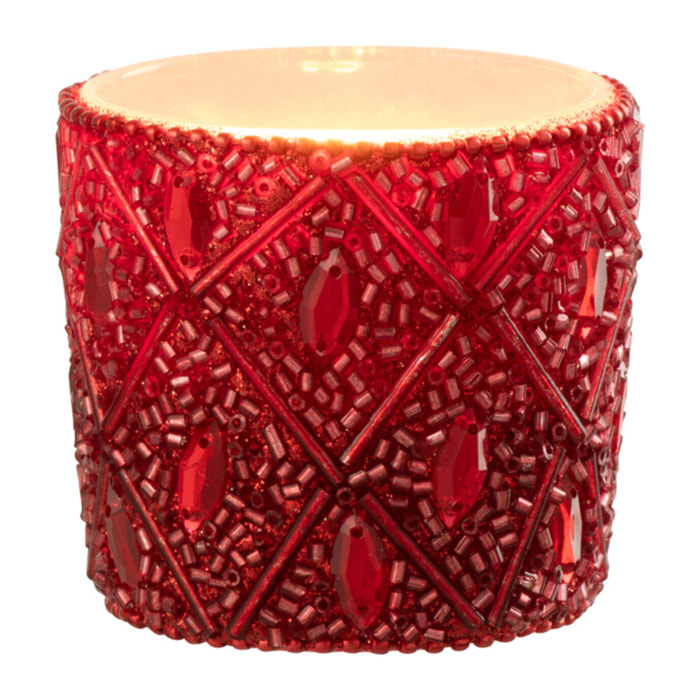 J-Line photophore - verre - rouge - small