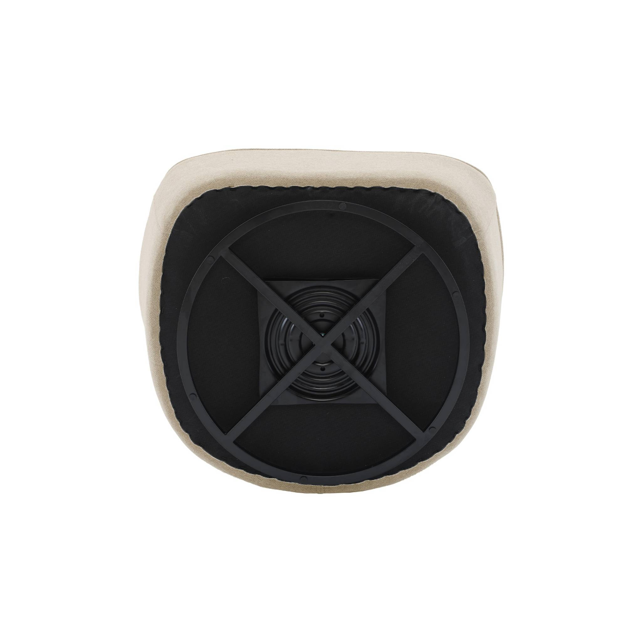 Fauteuil pivotant 360 bouclette texturée SPINO