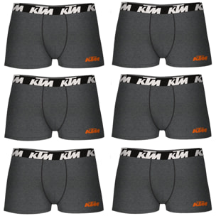 Set de 6 calzoncillos bóxer ktm  gris osucuro