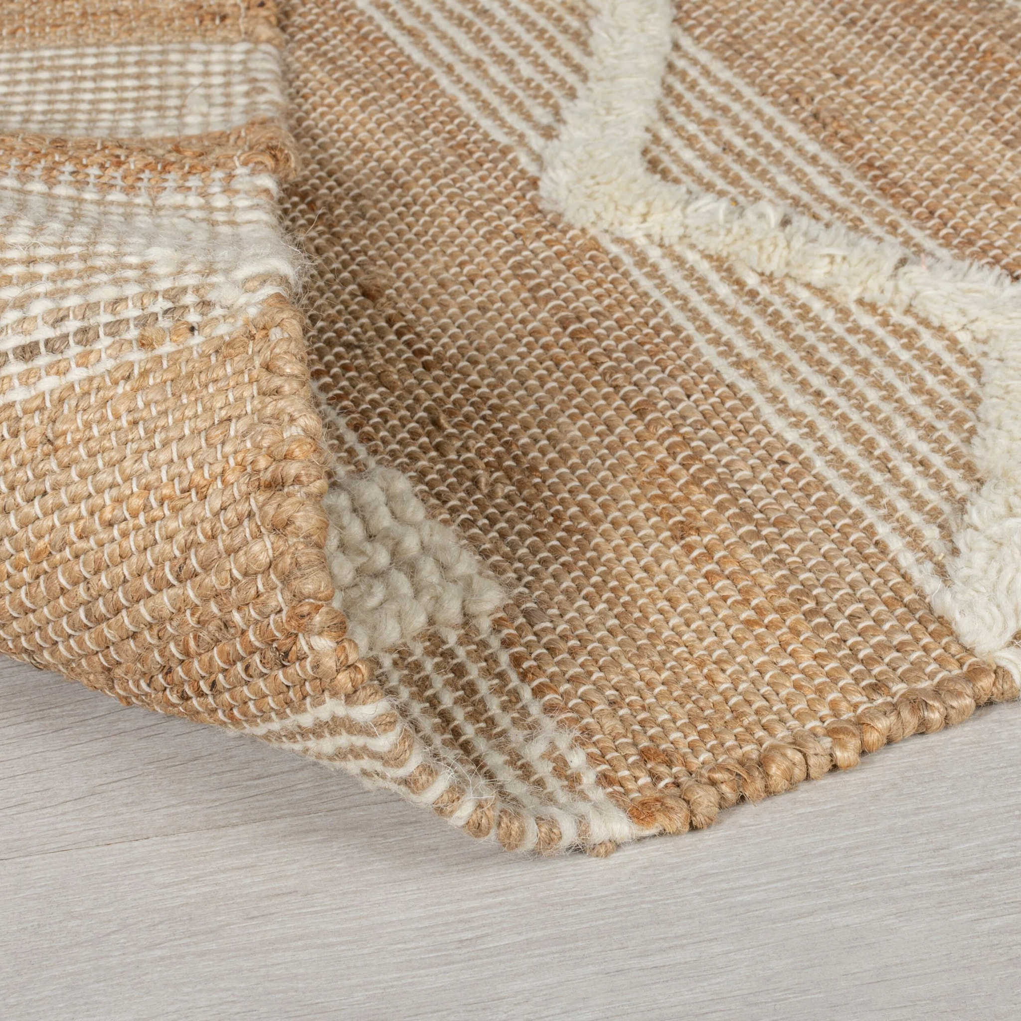Tapis en jute de couloir MEDINA Ivoire