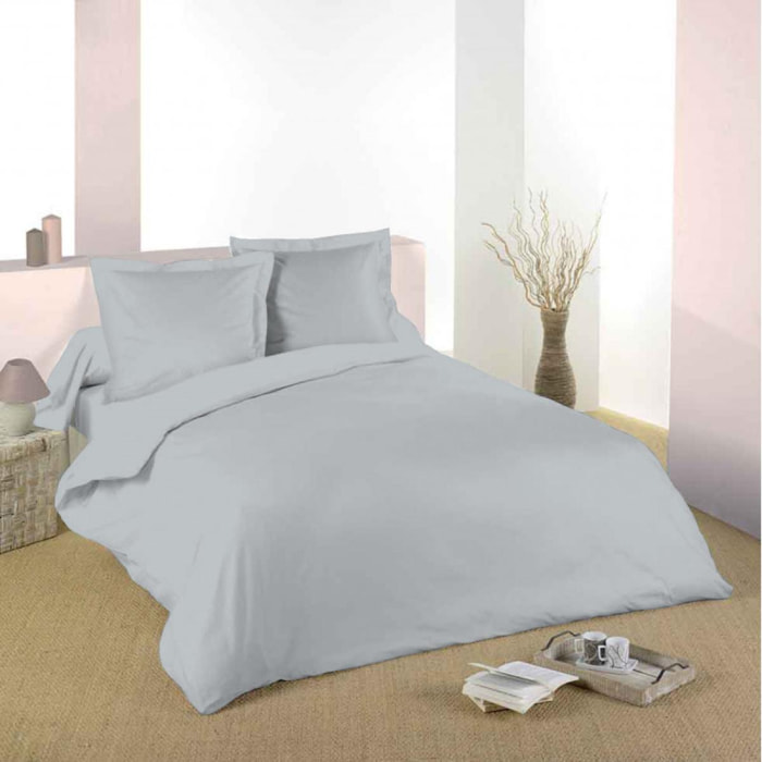 Housse de couette Gris clair / 100% Coton / 57 Fils/cm²