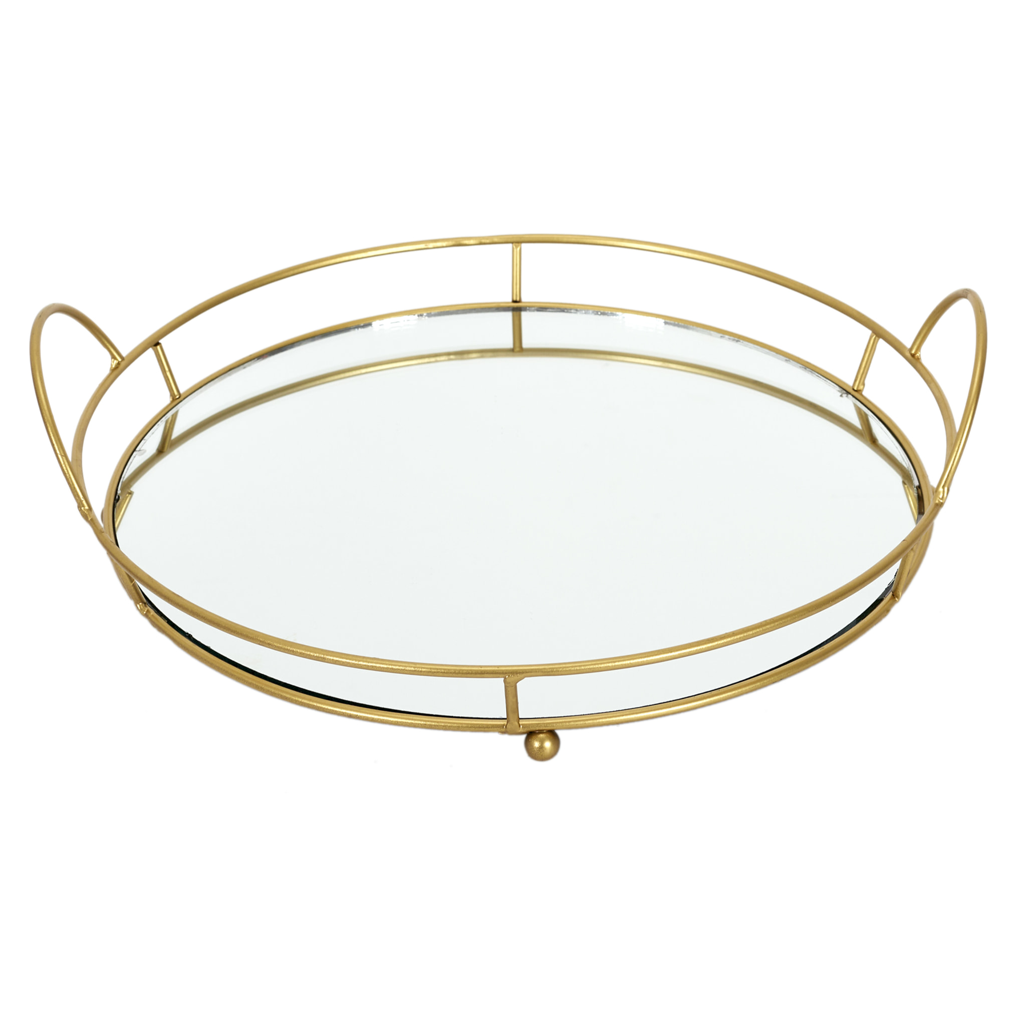 Plateau De Presentation Miroir 34cm