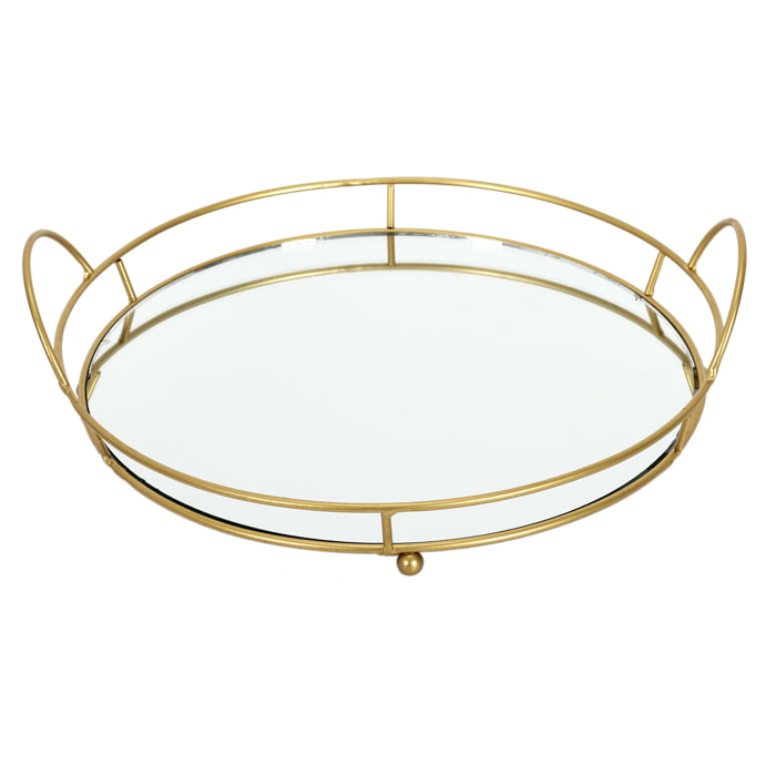 PLATEAU DE PRESENTATION MIROIR 34CM