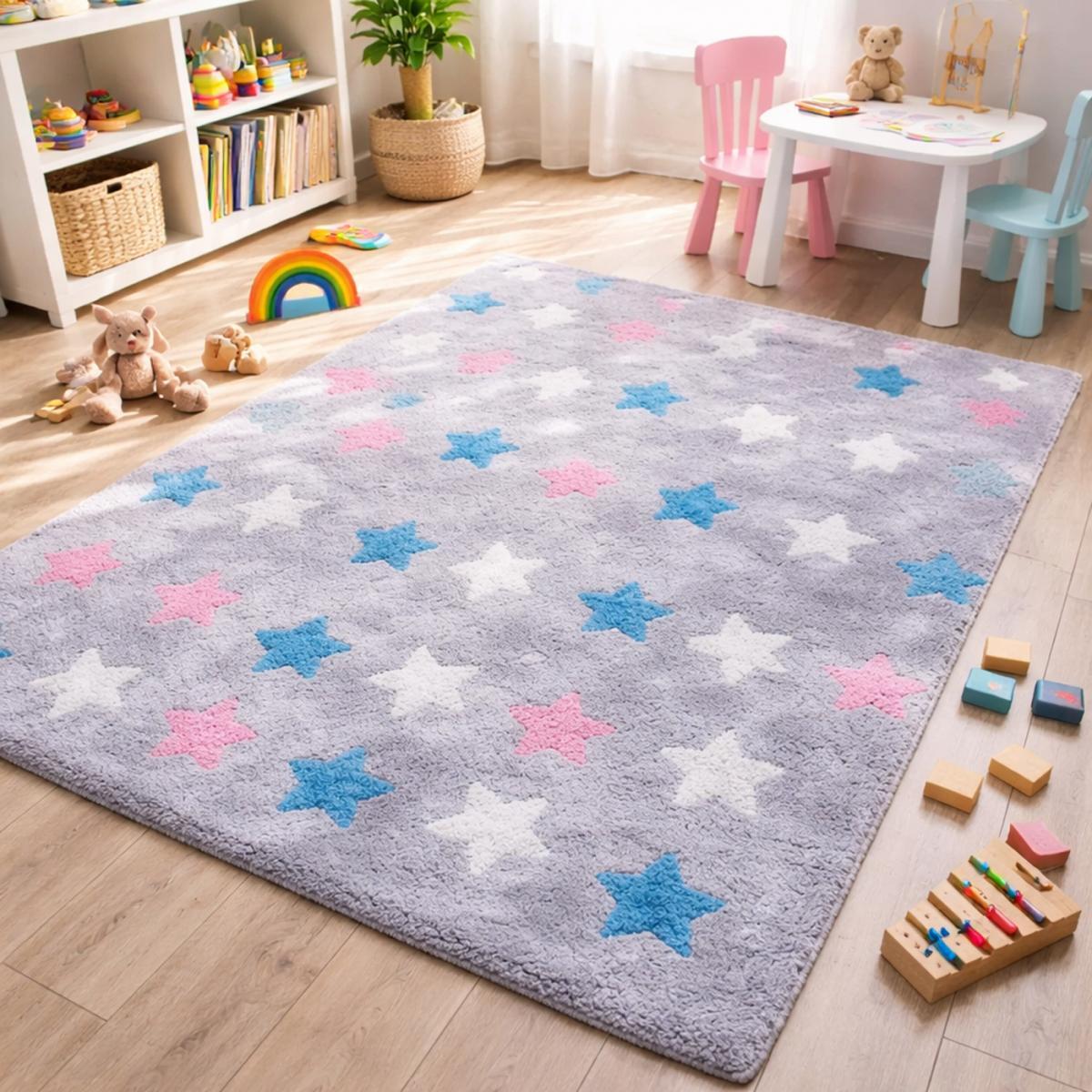 Tapis enfant fait main en coton BAGU