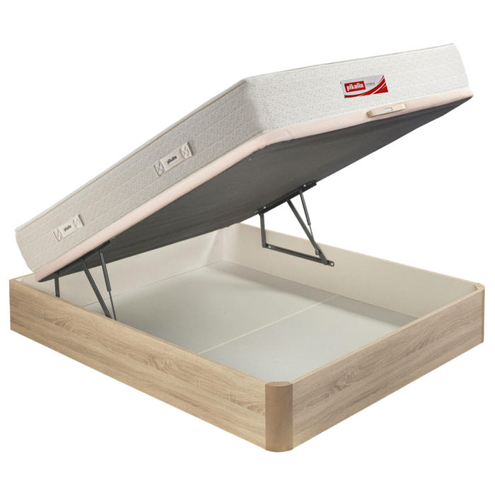 Colchón Muelles y Visco + Canapé Abatible + Almohada de fibra | ENVIO, MONTAJE Y RETIRADA INCLUIDO | Normablock®