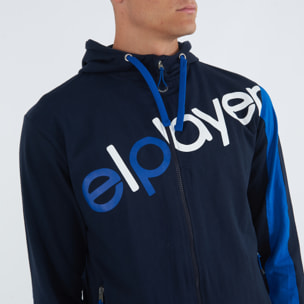 Felpa in jersey con zip e cappuccio Profeo