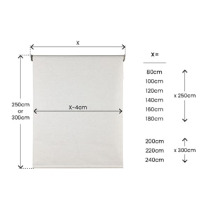 Enrollable Opaco BLACKOUT PRO Blanco-Lino