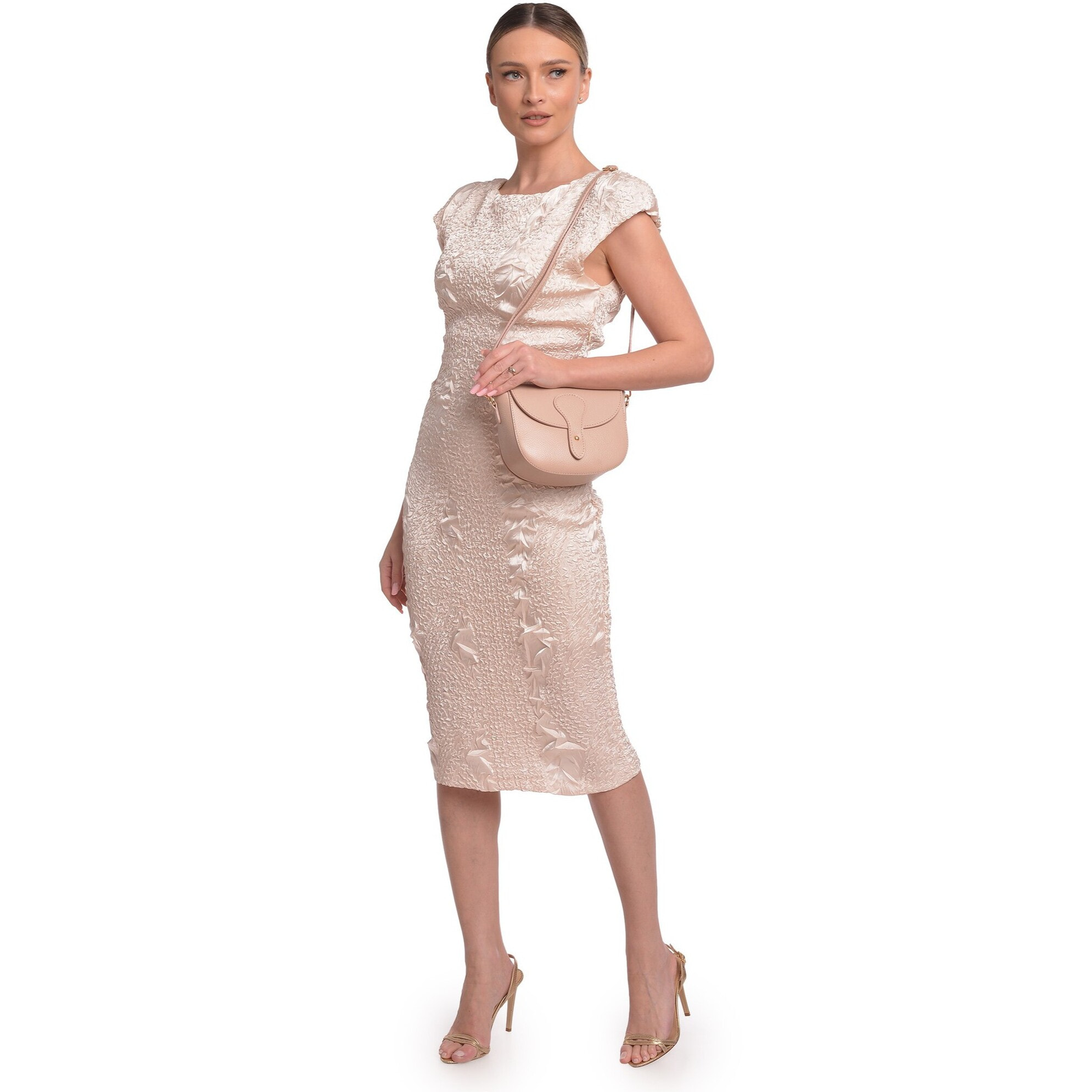 Borsa a tracolla Anna Luchini Rosa