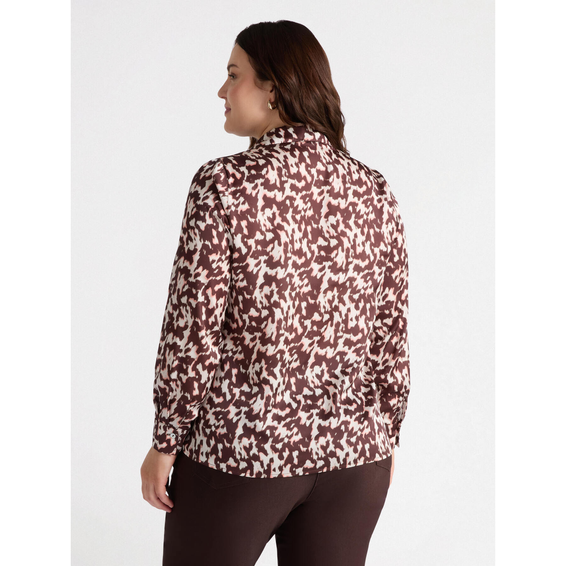 Fiorella Rubino - Camisa con estampado de leopardo - Marrón