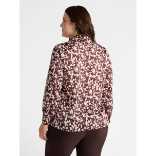Fiorella Rubino - Camisa con estampado de leopardo - Marrón