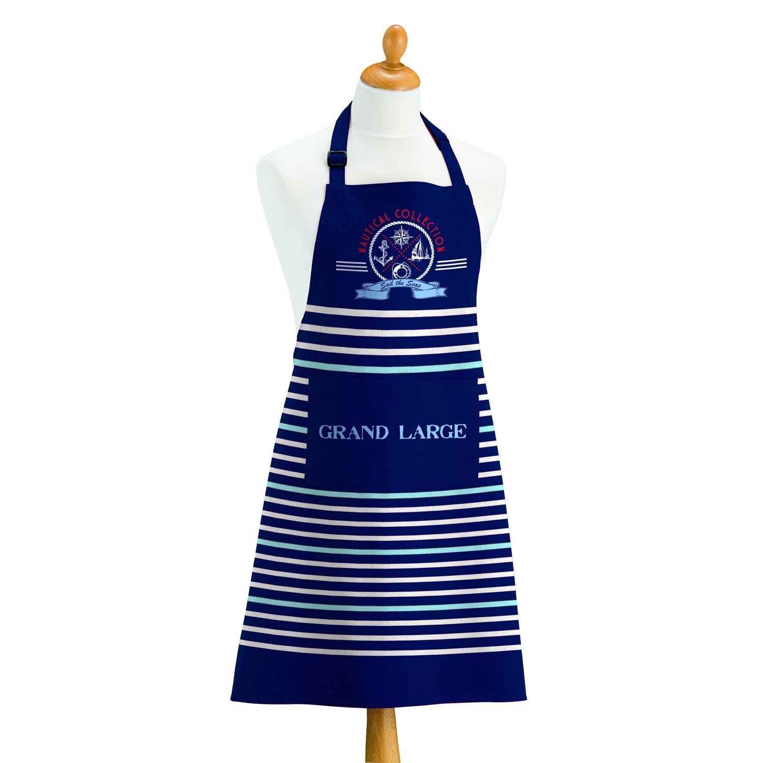 Tablier imprimé coton nautical
