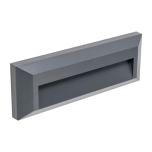 Forlight APLIQUE IP65 SIRAM LED 2.5 BLANCO CÁLIDO - 3000K ON-OFF GRIS URBANO 290