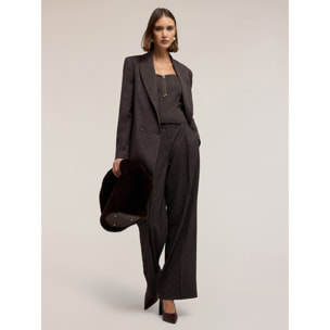 Motivi - Top bustier en poliviscosa teñido en hilo - Gris