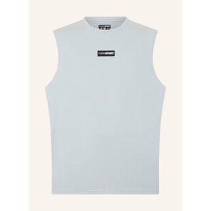 PLEIN SPORT Slub Cotton Tanktop