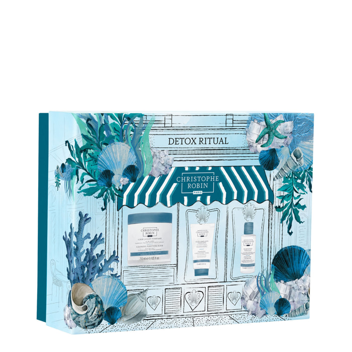 Le rituel détox - Coffret Scrub Lavant Purifiant au Sel Marin 250ml + 2 Produits