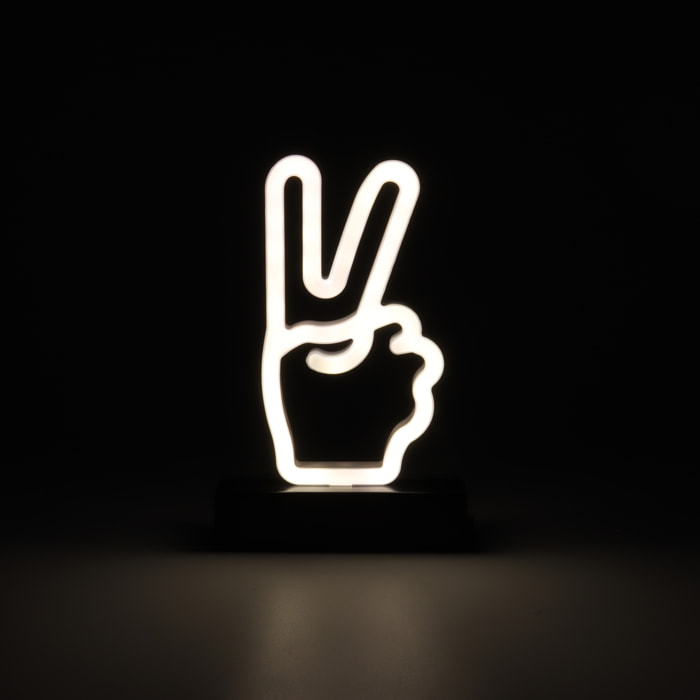 Lampe Effet Neon Peace A Piles
