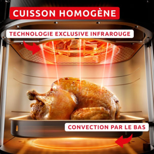 Friteuse sans huile MOULINEX EASY FRY INFRARED 7L BLACK EZ8328F0