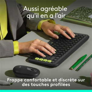 Clavier sans fil LOGITECH Pop Icon Graphite