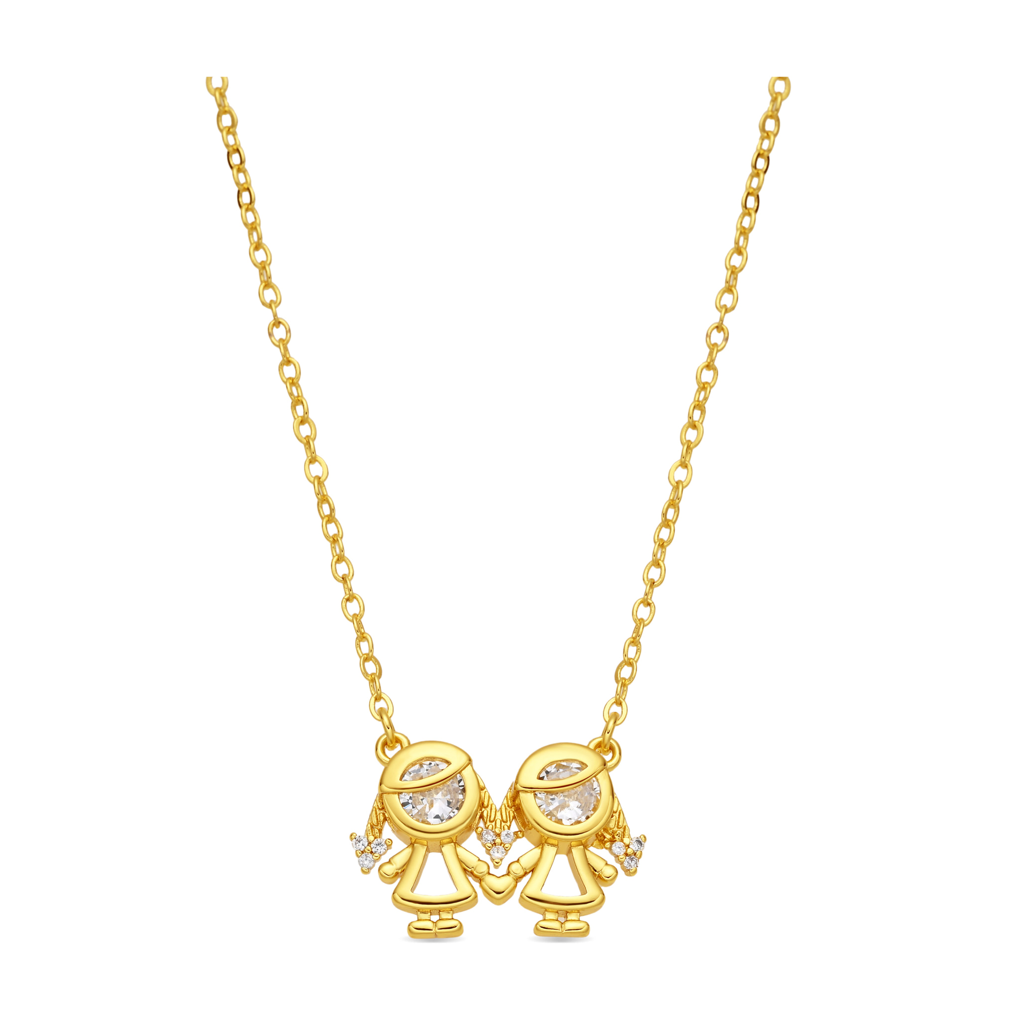 Collar Girls acabado oro amarillo 18k