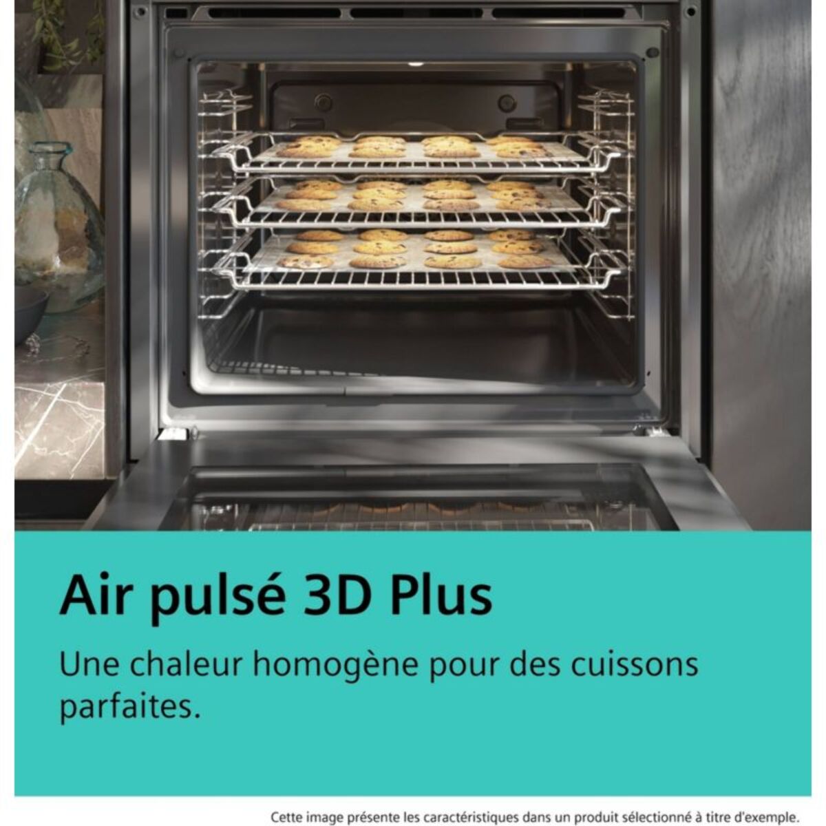 Four encastrable SIEMENS HB554AER3F - Chaleur pulsée - Ecoclean - Porte froide - Rails télescopiques - iQ300
