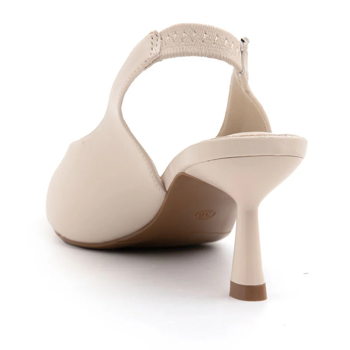 Slingback outline chic - BEIGE