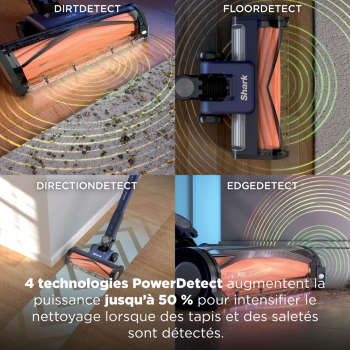 Aspirateur balai SHARK PowerDetect Speed IA3241FRT