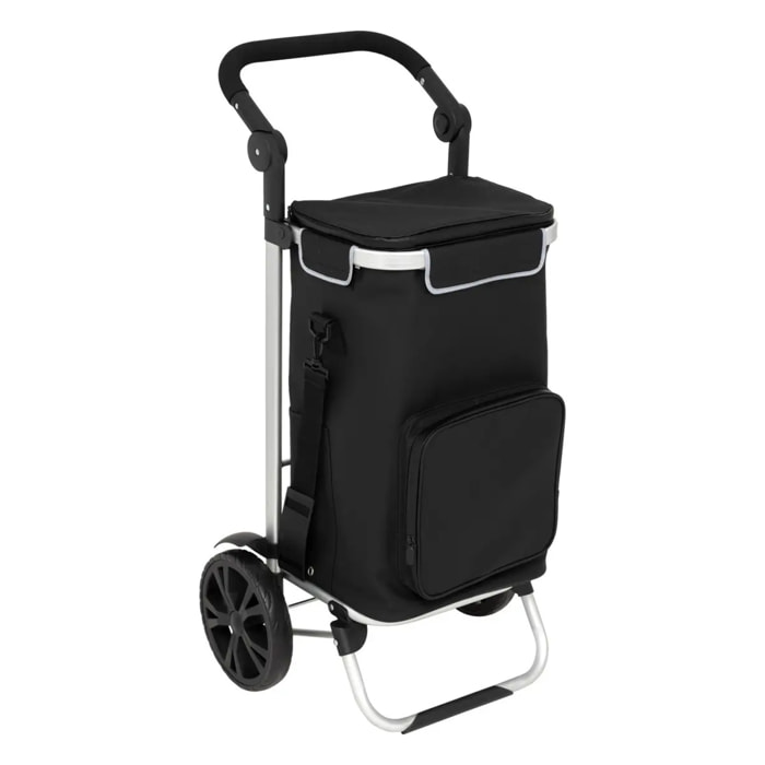 Chariot de course 2 roues imperméable oir