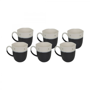 Lot de 6 mugs, JAPANDI