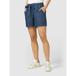 Oltre - Shorts de tencel - Azul