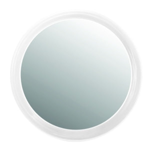 Miroir rond grossissant x3 à  ventouse Blanc MSV