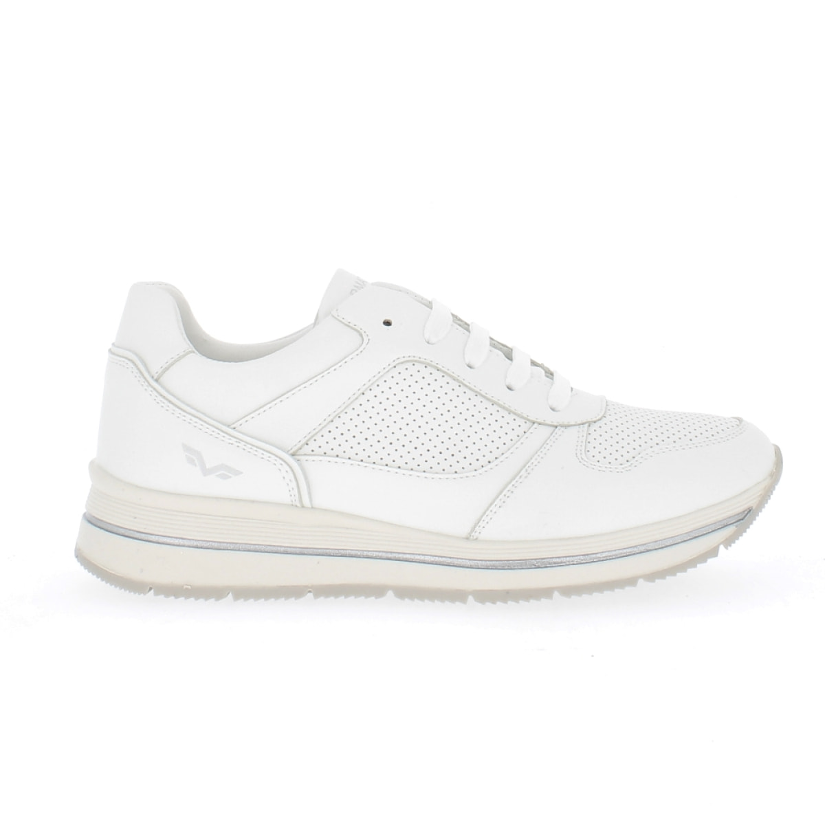 Armata di Mare Scarpe Donna Sneakers Casual in Ecopelle con Zip Laterale AMD SS31H08 White