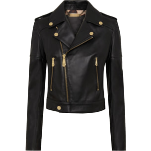 PHILIPP PLEIN Leather Biker