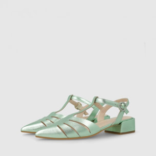 ZAPATOS PLANOS VERDES AMELO