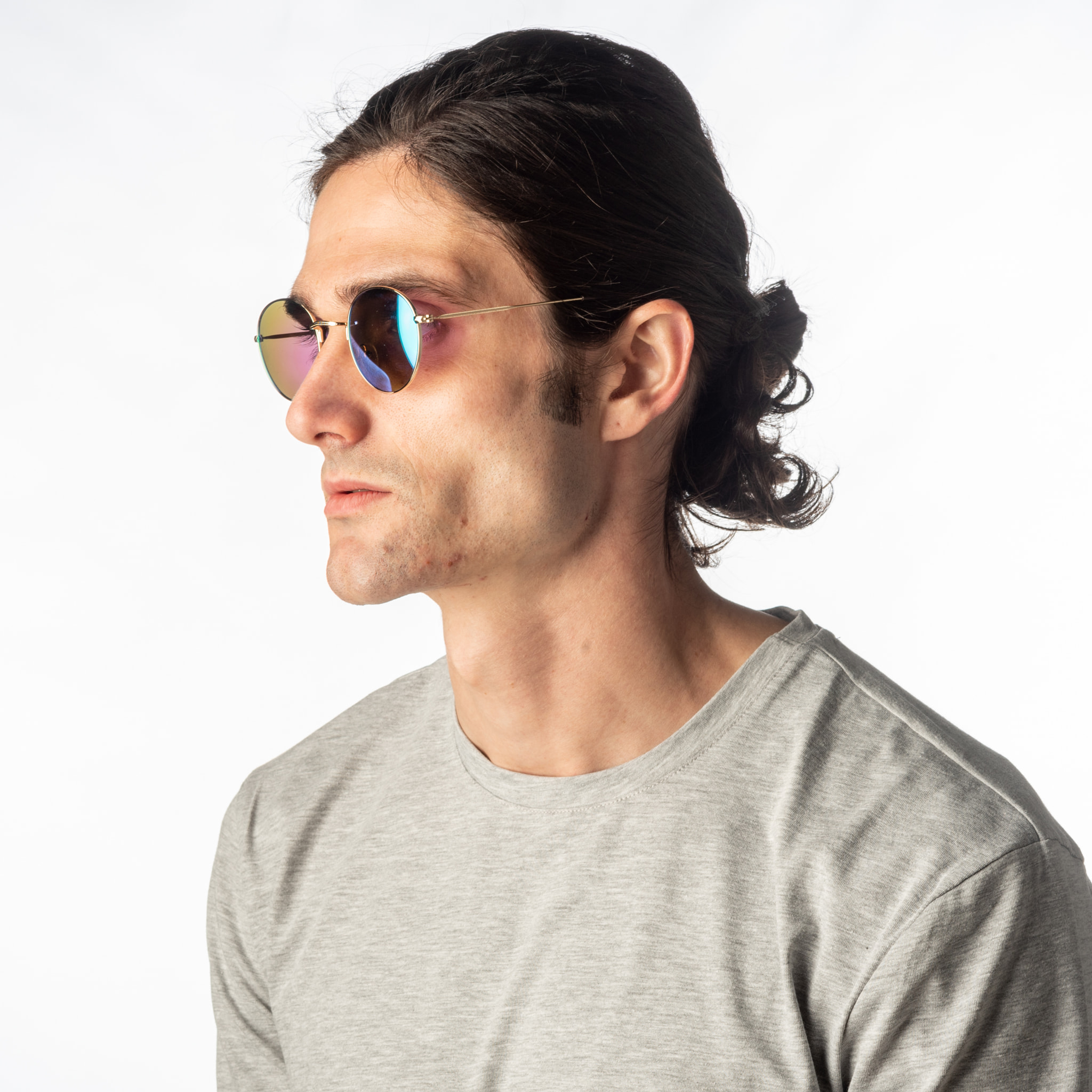 Gafas de sol OCEAN TOKYO - Oro brillante / Revo verde