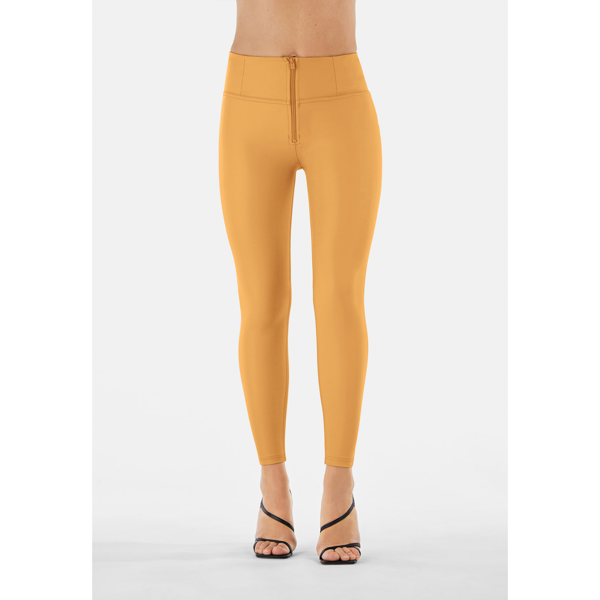 Pantaloni push up WR.UP® vita alta superskinny similpelle