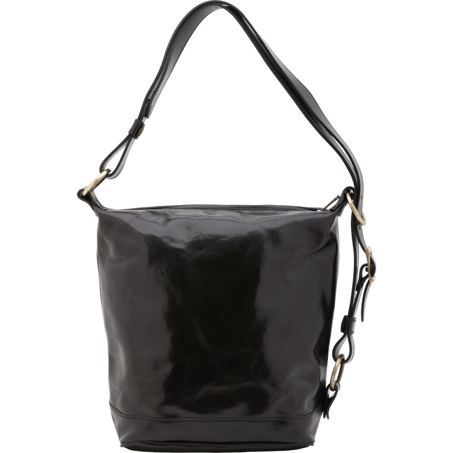 Borsa a secchiello da donna - Modello False - Vera pelle - 34.0 x 33.0 x 15.0 cm