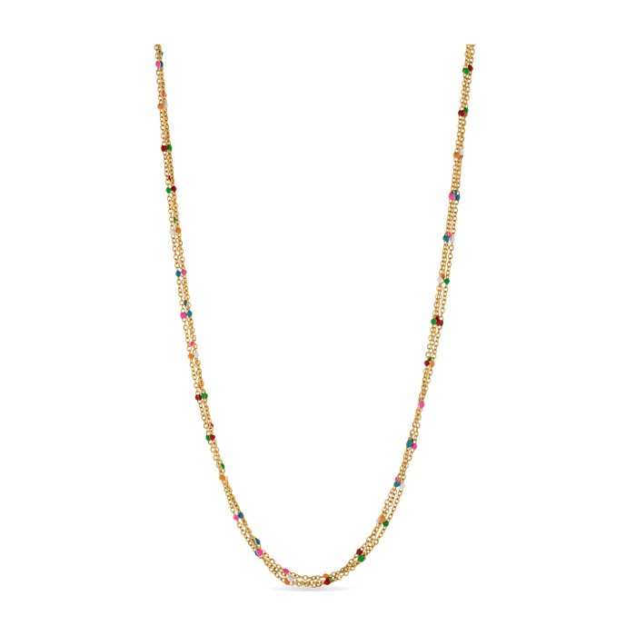 Collar acabado en oro amarillo de 18k