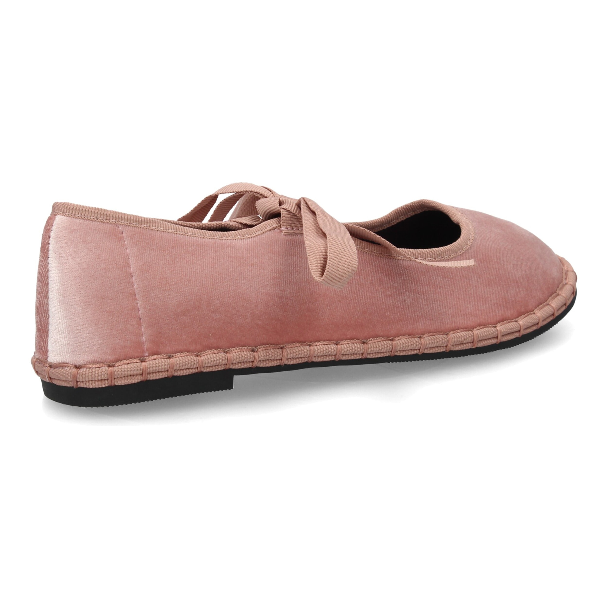 Merceditas de terciopelo con lazo