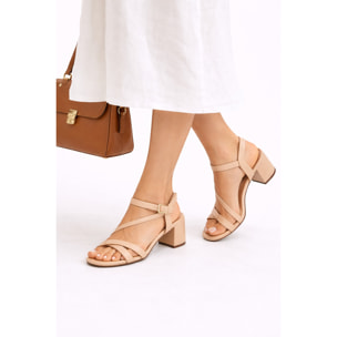 Sandali con cinturino regolabile- tacco 9,0 cm