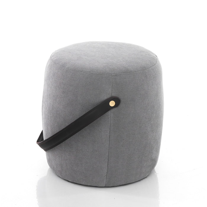 Tomasucci Pouf tapissé DRUM GRIS