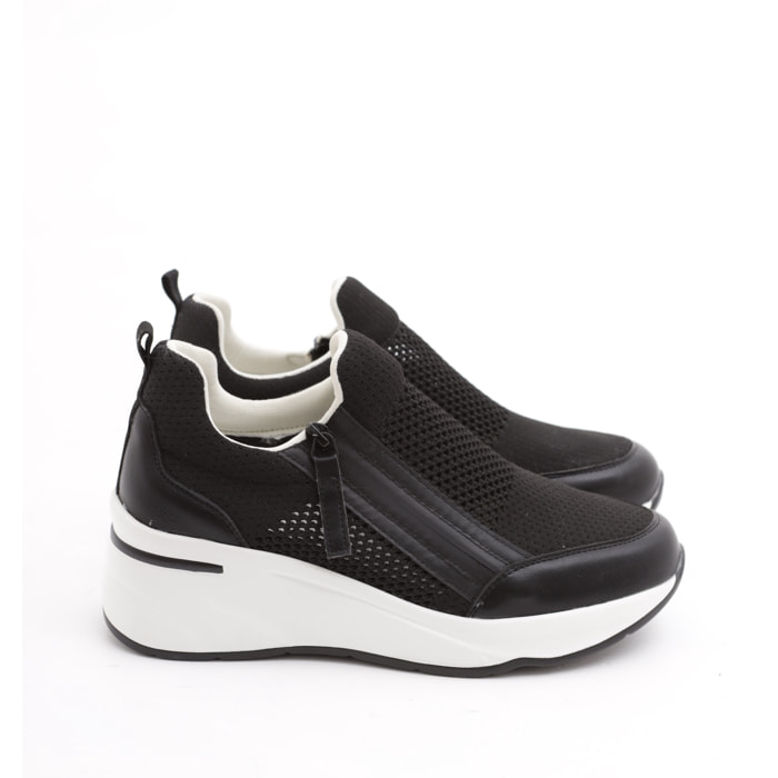 SNEAKERS RETE CHOCOLA' NERO