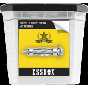 Cheville ESSBOX SCELL-IT corps creux - Spyder plus - Ø6 mm x 50 mm - Boite de 50 - EX-91108106050