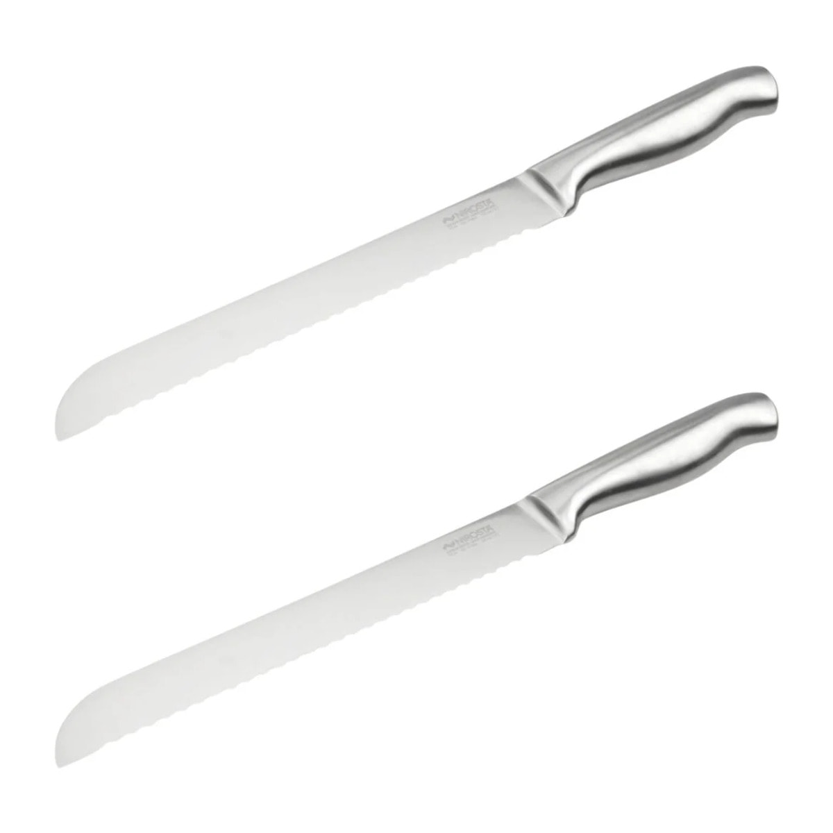 Couteau à pain inox professionnel Set de 2, 33,5 x 3 x 2 cm acier inoxydable Nirosta Star