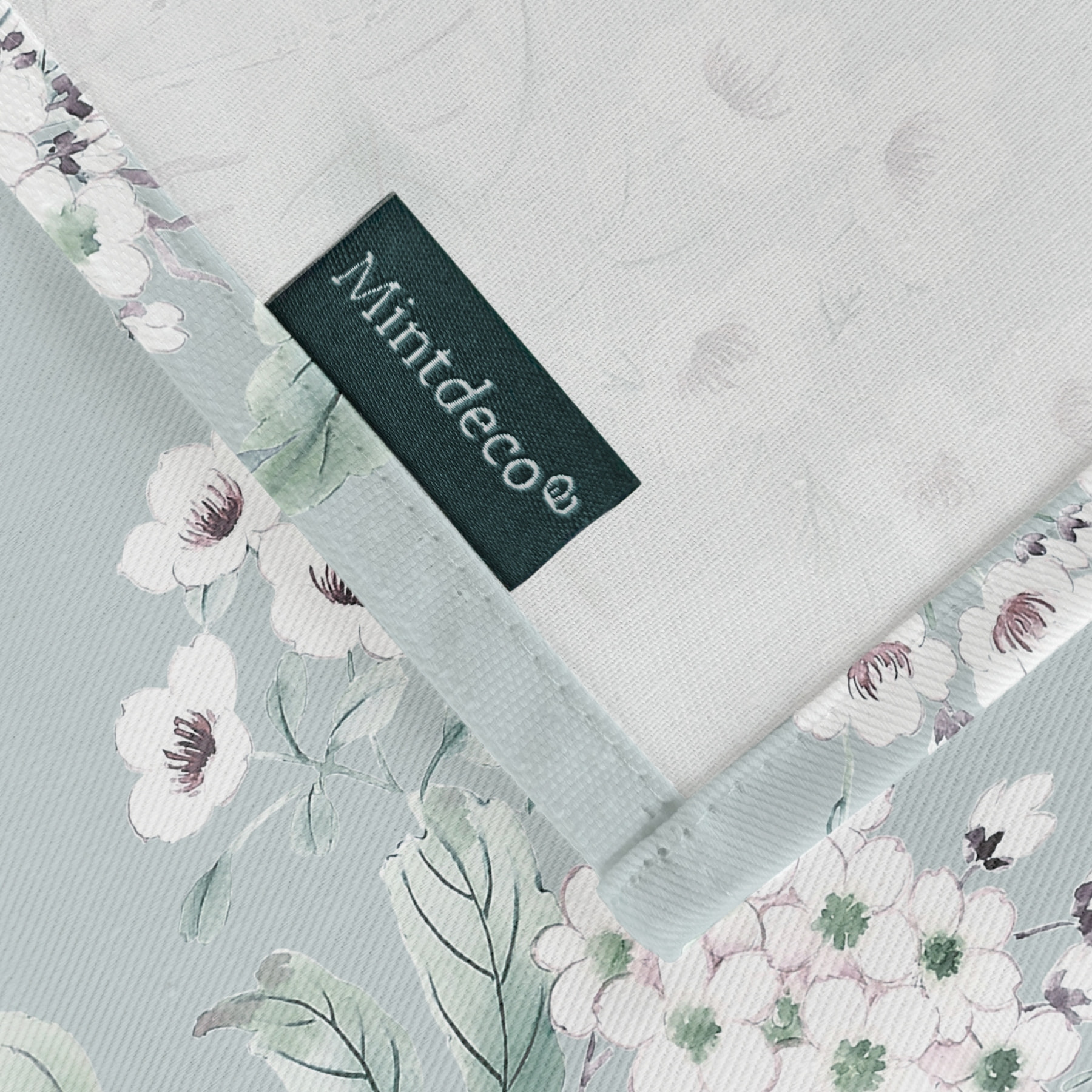 Nappe imprimée anti-tâches GALAN BLEU CIEL