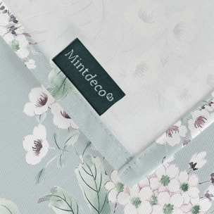 Nappe imprimée anti-tâches GALAN BLEU CIEL