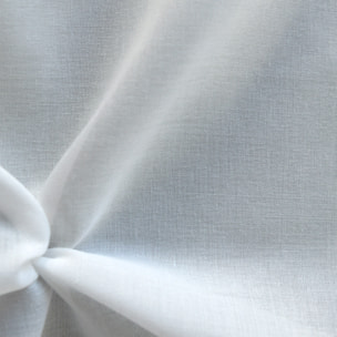 Tissu en voile d'étamine unie et bas plombé - Blanc