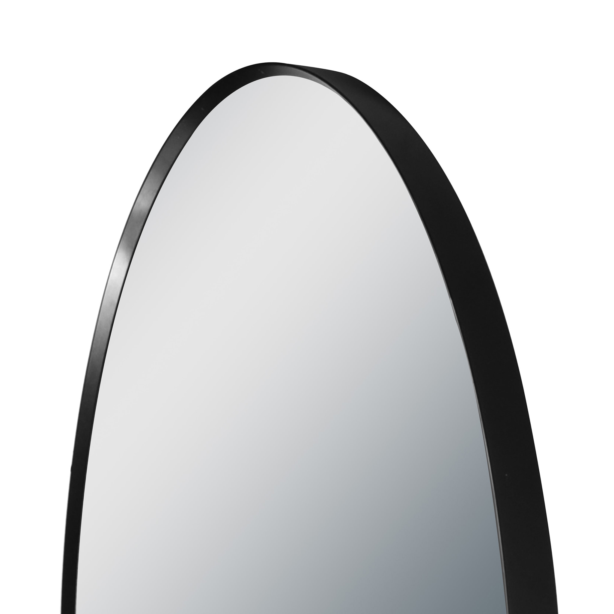 Miroir salle de bain circulaire 60cm de diametre - finition noir mat - RING DARK 60