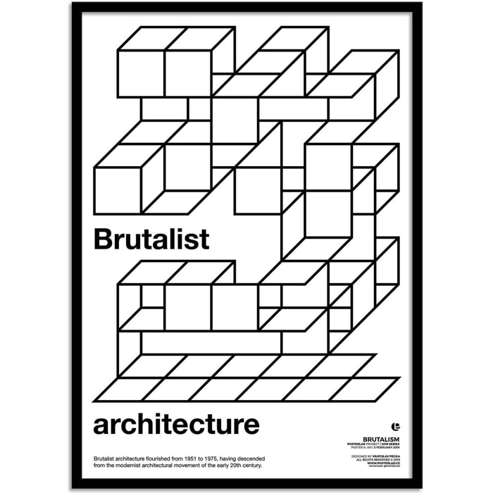 Affiche - Brutalist architecture - Posterlad